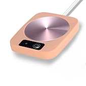 abordables Électroménager-chauffe-tasse à café étanche tasse intelligente chauffe-tasse à café sous-verre pour le réchauffement &amp; chauffage café boisson lait thé et chocolat chaud aluminium panneau métallique sûr fiable