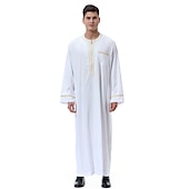 رخيصةأون عربي مسلم-رجالي رداء - روب ثوب / جبة ديني سعودي عربي العربية مسلم رمضان بالغين / قمصان الرضعثوب الراقص