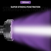 economico Luci da campeggio-torcia uv con 128 led 395nm lampada a torcia ultravioletta rilevatore di luce nera per macchie di urina di cani e cimici dei letti