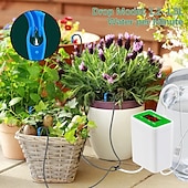 cheap Watering &amp; Irrigation-Automatic Watering System USB Power Automatic Drip Irrigation Kit 8 Drop Arrow Holiday Plant Watering Devices for Indoor Potted Plants LED Display DIY Automatic Plant Waterer Gift for Gardening Lovers