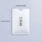 رخيصةأون حامل بطاقة RFID-20 قطعة من محفظة ألومنيوم ذكية مضادة للسرقة ومضادة لموجات الراديو NFC ومضادة لموجات الراديو ومضادة لموجات الراديو وحامل بطاقات من الألومنيوم