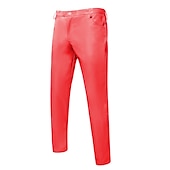 cheap Casual Pants-Men&#039;s Skinny Trousers Casual Pants Solid Color Comfort Breathable Full Length Daily Going out Streetwear Fashion Stylish Black White Micro-elastic