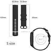 Недорогие Ремешки для часов Fitbit-Умный ремешок для часов для Фитбит Charge 4 / Charge 3 / Charge 3SE Мягкий силикон Умные часы Ремень Металлическая застежка Регулируется Дышащий Спортивный ремешок Замена Браслет