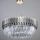 billige Lysekroner-taklysekrone lampe svart krystall luksus lysekrone moderne gårdshus krystall lysekrone taklampe kompatibel med stue foaje spisestue gang soverom