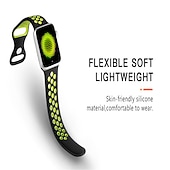 economico Cinturini per Apple Watch-4 pezzi Cinturino sportivo Compatibile con Cinturino dell'Apple Watch 38mm 40mm 41mm 42mm 44mm 45mm 49mm Impermeabile Regolabili Silicone morbido Cinturino di ricambio per iwatch Series Ultra 8 7 SE
