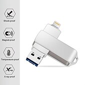 voordelige Computerrandapparatuur-3 in 1 usb flash drives, 32 gb 64 gb 128 gb iphone ipad usb flash 3.0 pendrive memory stick voor iphone ipad android pc