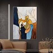 billiga Abstrakta målningar-handgjord oljemålning canvas väggkonst dekoration modern abstrakt för heminredning rullad ramlös osträckt målning