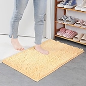 economico Tappeto bagno assorbente-tappetino da bagno in ciniglia tappeto da bagno antiscivolo, tappetini antiscivolo zerbino tappeto da bagno antiscivolo tappeti da cucina zerbini tappetino per soggiorno, bagno