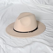 preiswerte Partyhut-Hüte Wolle / Acryl Fedora-Hut Formal Hochzeit Einfach Mit Pure Farbe Kopfschmuck Kopfbedeckung