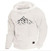 Herren Einfarbig Kapuzensweatshirt Kapuzenshirts Pullover Streetwear Sportbekleidung Langarm Mit Kapuze Sport & Outdoor Lässig Streetwear Schwarz Weiß Kordelzug Herbst Winter Designer preiswerte 3D Muster-Herren Einfarbig Kapuzensweatshirt Kapuzenshirts Pullover Streetwear Sportbekleidung Langarm Mit Kapuze Sport & Outdoor Lässig Streetwear Schwarz Weiß Kordelzug Herbst Winter Designer