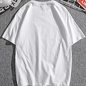 ieftine tricouri pentru bărbați mărimi plus-Bărbați Mărime Plus Mare înalt Tricou Tricouri Tricou grafic Crown &amp; Letter Crewneck Negru Alb Roșu-aprins Mânecă scurtă În aer liber Ieșire Imprimeu Scrisă Îmbrăcăminte Amestec Bumbac Stilat Casual