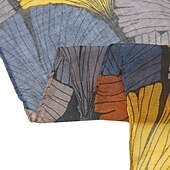 olcso sálak-retro növénymintás sálak női ginkgo levél nyomdai kendő és pakolások laday foulard virág hidzsáb hosszú stílusú sál