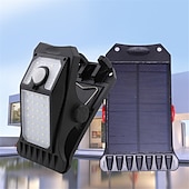 ieftine Luminile străzii-Lumină solară cu led pentru grădină, în aer liber, cu clipsare, cu senzor de mișcare, IP65, rezistentă la apă, pentru gard, punte, perete, cort de camping, terasă