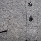 abordables Polo clásico para hombre-Hombre Camisetas polo Polo de algodón Casual Deportes Clásico Manga Corta Básico Cómodo Plano Bolsillo Botones Verano Ajuste regular Negro Blanco Gris Camisetas polo