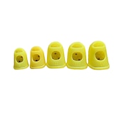 abordables Instrumentos musicales-10 unids/set dedal para dedos, guantes de silicona antiquemaduras para tocar la guitarra, protección para los dedos, guante artesanal diy, herramienta de cocina para coser