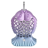 abordables Decoración y lámparas de noche-Lámpara uv recargable para matar insectos, lámpara eléctrica silenciosa para matar mosquitos, lámpara led usb portátil para matar insectos