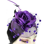 economico Fascinator-Fascinatori  Cappelli  Copricapi con floreale 1PC Occasione speciale  Ladies Day  Copricapo Melbourne Cup per un&#039;ottima impressione Fascinatori del Derby Giornata di corsa Vestito 2025