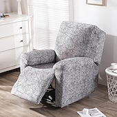 cheap Recliner Chair Cover-Stretch Recliner Cover Recliner Covers 1 Seater Armchair Couch Slipcover with Elastic Loop, Anti-cat Scratch Furniture Protector for Kids, Pets, Dogs, Cats