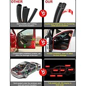 cheap Car Body Decoration &amp; Protection-Starfire 5M L-shaped car door trunk sealing strip rubber sealing strip edge universal 5 meters high-quality car quiet solution rubber sealing strip shape sound insulation bumper strip