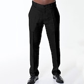 levne Klasický-Pánské Oblekové Plátěné kalhoty Kalhoty Letní kalhoty Plážové kalhoty Bez vzoru Pohodlné Prodyšné Venkovní Denní Streetwear stylové Na běžné nošení Černá Bílá Neelastické