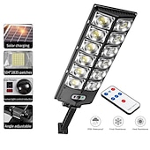 cheap Street Lights-Solar Street Lights Outdoor Waterproof  High Brightness Dusk to Dawn LED Lamp with Motion Sensor Remote Control for Garden Patio Porch Garage