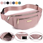 olcso univerzális telefontáska-oxford textil fanny pack, női nagy kapacitású deréktáska
