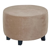 cheap Ottoman Cover-Stretch Ottoman Cover Square Ottoman Slipcovers Furniture Protector Folding Storage Stool Furniture Protector Soft Slipcover with Elastic Bottom