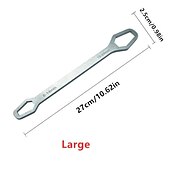 abordables Outillage à Main-1pc 3-24mm clé à double tête multifonctionnelle, outils ménagers universel auto-serrant réglable clé en forme spéciale outils à main portables