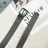 Недорогие Мужские ремни-Муж. ремень Тактические пояса холст Нержавеющая сталь / железо Армия армия Полотняное плетение Синий Черный На каждый день На выход выходные Нейлоновый рабочий ремень Web