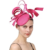 Χαμηλού Κόστους Fascinators-Fascinators Ψεύτικος Λινός Γάμος Kentucky Derby Κοκτέιλ Royal Astcot Μόδα Vintage Με Bowknot Επικεφαλίδα Κεφαλαιοφυλακή ντυθείτε για να εντυπωσιάσετε Ημέρα Αγώνων Φόρεμα 2025