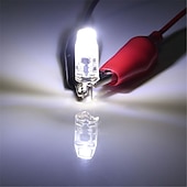 Χαμηλού Κόστους LED Bi-pin Λάμπες-10 τμχ led cob g4 3w λαμπτήρας λαμπτήρας 1505 cob λαμπτήρας σιλικόνης ac/dc 12v 220v dc12v 360 γωνία δέσμης αντικατάσταση λαμπτήρων led αλογόνου φώτα πολυέλαιου