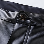 cheap Casual Pants-Men&#039;s Skinny Trousers Casual Pants Solid Color Comfort Breathable Full Length Daily Going out Streetwear Fashion Stylish Black White Micro-elastic
