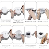 Χαμηλού Κόστους Εξωτερικά Επιτοίχια Φώτα-1/4/6 τμχ ηλιακά φώτα υδρορροής υπαίθριο αδιάβροχο ηλιακό φως φράχτη για πρόσβαση στο κατάστρωμα αυλή βεράντα δρόμο γκαράζ σκάλα τοίχος διακόσμηση τοπίου φωτισμός ηλιακό φως νύχτας