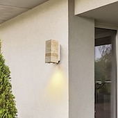 billige Vegglys-led vegglampe keramisk marmor 5w soverom nattbordslampe rund design for stue bakgrunnsvegg moderne korridor balkong studie kreativt lys luksus vegglampe