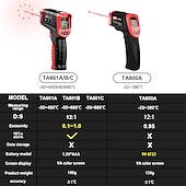 お買い得  テスター＆検出器-tasi 880/680/480 摂氏カラフルなディスプレイ高温赤外線レーザー温度計
