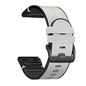 tanie Opaski do zegarków Garmin-Pasek do zegarka na Garmin Fenix 7X 7S 7 Pro Approach S70 Epix Pro 42mm 47mm 51mm Instinct 2X Tactix 7 Amoled Forerunner 955 255 Enduro Marq Descent Quatix 20mm 22mm 26mm Silikon Zastąpienie Pasek