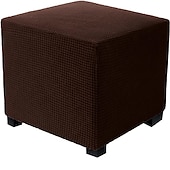 cheap Ottoman Cover-Stretch Ottoman Cover Square Ottoman Slipcovers Rectangular Foldable Storage Stool Cover Bench Cover Furniture Protector Soft Slipcover with Elastic Bottom