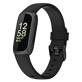 Χαμηλού Κόστους Ζώνες ρολογιών Fitbit-Smart Watch Band Συμβατό με Fitbit Inspire 3 σιλικόνη Εξυπνο ρολόι Λουρί Μεταλλικό κούμπωμα Αδιάβροχη Ρυθμιζόμενο Αθλητικό Μπρασελέ Αντικατάσταση Περικάρπιο