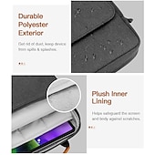 baratos Bolsas, estojos e luvas para laptop-bolsa de ombro para laptop capa para tablet compatível com macbook air pro hp dell lenovo asus chromebook capa para notebook bolsa de viagem bolsa de transporte capa para laptop com alça