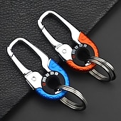 お買い得  車用アクセサリー＆オーナメント-車のキー チェーン、金属キー リング クリエイティブ合金キー チェーン キー リング ペンダント男性ベルト クリップ用の取り外し可能なキーリング
