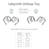 billiga Pedagogiska leksaker-8 st/set iq metall pussel hjärnteaser intelligens lösning ring montessori pussel för barn vuxna anti-stress fidget leksak