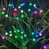 economico Illuminazione vialetto-luce solare da giardino luci lucciola impermeabili luci ondeggianti starburst esterne 2 modalità 6/8/10 teste per la decorazione del percorso del patio del cortile