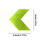 abordables Decoración y protección de la carrocería-10 unidades/juego de pegatinas autoadhesivas de colores surtidos para coche, cinta de señal de flecha reflectante autoadhesiva