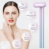 preiswerte Gesichts-Massagegerät-LED-Rotlichttherapie Gesicht Auge dunkle Flecken Hyperpigmentierung Mini-Mikrostrom kleiner Zauberstab elektrisches Gesichtsmassagegerät Anti-Aging straffendes Schönheitswerkzeug