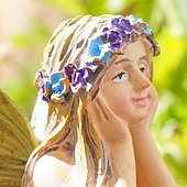 abordables sculptures et statues de jardin-2 pièces papillon fée pot de fleur paysage décoratif accessoires décoratifs