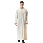 رخيصةأون عربي مسلم-رجالي رداء - روب ثوب / جبة ديني سعودي عربي العربية مسلم رمضان بالغين / قمصان الرضعثوب الراقص