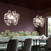 preiswerte Pendelleuchte-LED-Pendelleuchte 60cm Blumendesign moderne Acryl-Kronleuchter-Pendelleuchte exquisite Deckenbeleuchtung dekorative Deckenleuchte für Wohnzimmer Flur Schlafzimmer