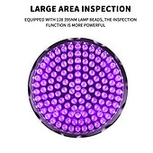 economico Luci da campeggio-torcia uv con 128 led 395nm lampada a torcia ultravioletta rilevatore di luce nera per macchie di urina di cani e cimici dei letti