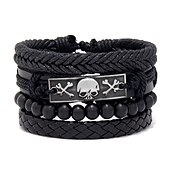 economico Accessori indossabili-set di combinazioni di braccialetti intrecciati da uomo accessori in lega gioielli fai da te