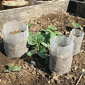 olcso Kertészkedés-100db faiskolai termesztő táska, nem szőtt palántanevelési zsák a magas palánta túlélési arány érdekében, növényi zsákok ültetéshez, kerti vetőmag indító tasak